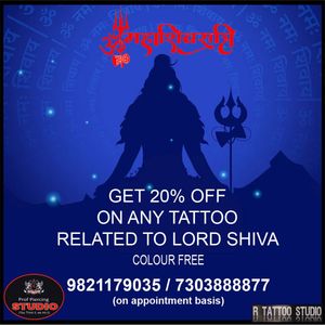 Celebrate This Maha Shivratri With R Tattoo Studio and Get 20% Off On Lord Shiva Tattoo.#shiv #mahashivratri #mahashivratri_special #offer#on #shiva #tattoo #tattooed #tattooing #ink #inked #rtattoo #rtattoos #rtattoostudio #ghatkopar #ghatkoparwest #mumbai #india