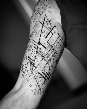 Geometric abstract tattoo#Geometric