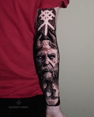 - Mimir - 
- part of an on going norse sleeve - 
•
https://www.roudolfdimovart.com/