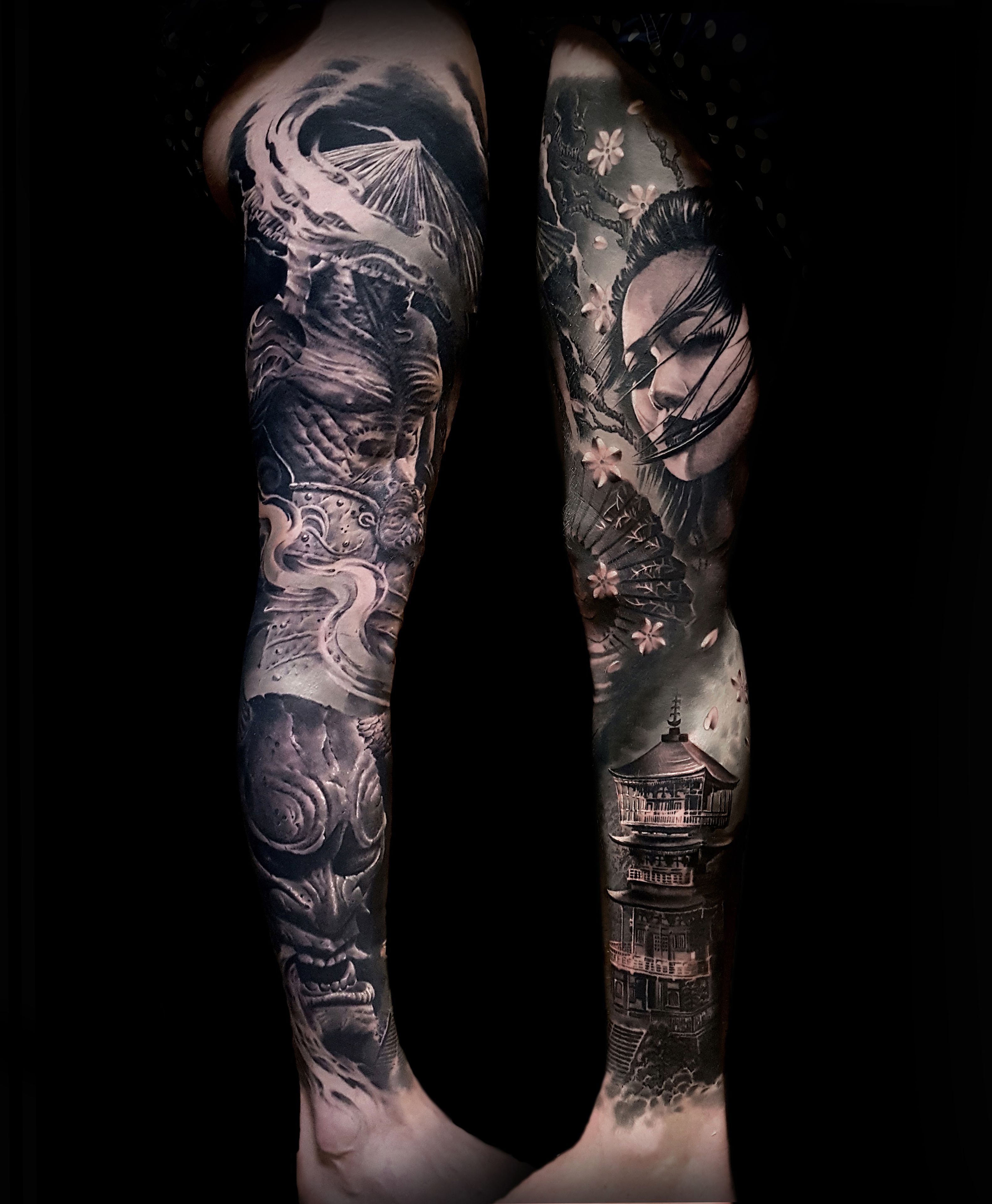 Japanese style sleeve by Matt Shiflett at Blue Rose in Huntsville AL : r/ tattoos