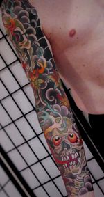 Vibrant Skull Sleeve