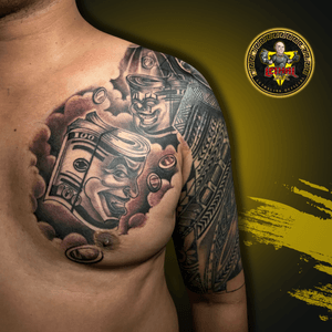 💰💀 Unveil the power of the almighty dollar with our Chest Money Chicano style at Lethal Ink.📌 Location : Soi Yamato 13/1 (Pattaya), Thailand 📩 Email : LethalInkPattaya@gmail.com📱 Whatsapp : +66994198164➡️ Line Id : @366nlqwa➡️ TikTok : lethalink.official➡️ Facebook : lethalink.official#TattooThailand #LethalInkPattaya #LethalInkThailand 