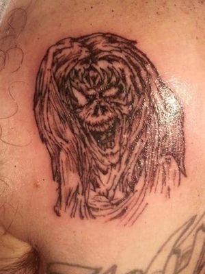 Iron Maiden cover tattoo 