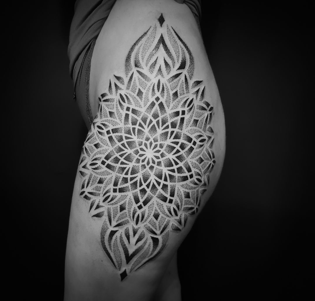 Large Black Temporary Tattoo Realistic Henna Design - Etsy