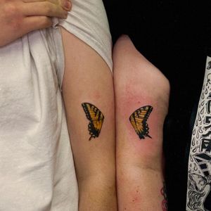 Capture the delicate beauty of a butterfly with this stunning tattoodesigned by renowned artist Holly Valley.