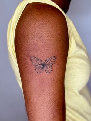 Fineline butterfly tattoo from my flash !