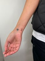 Snowflake and X Tattoos