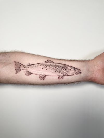 Trout Fish on forearm 