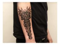 A Diablo themed angel for JJ. Love this black and grey style. 