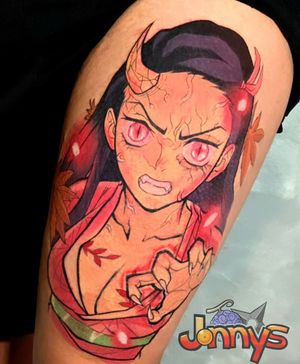 Nezuko- demon slayer @jonnys_tattoo