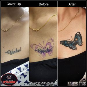 Butterfly Tattoo On Chest Of Girl (Cover up)..#butterfly #butterflytattoo #freedom #free #coverup #coveruptattoo #coveruptattoos #coverupfeathertattoo #ink #inked #tattoo #tattooed #tattooing #tattoo #tattoos #tattooidea #tattooideas #chesttattoo #art #artist #artwork #rtattoo #rtattoos #rtattoostudio #ghatkopartattoo #ghatkopar #ghatkoparwest #mumbai #india