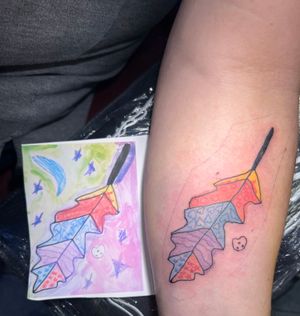 There’s just something about about getting a tattoo of your child’s drawing. It’s just beyond words, and I feel so honoured that I’m trusted to do such an important Tattoo