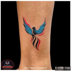 Phoenix Tattoo On Ankle.. #phoenix #birth #death #rebirth #phoenixtattoo #ink #inked #tattoo #on #ankle #ankletattoo #tattoos #tattooed #tattooing #color #colortattoo #art #artist #rtattoo #rtattoos #rtattoostudio #ghatkopar #ghatkoparwest #mumbai #india