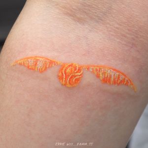 Harry Potter Golden Snitch Tattoo * Colour abstract style