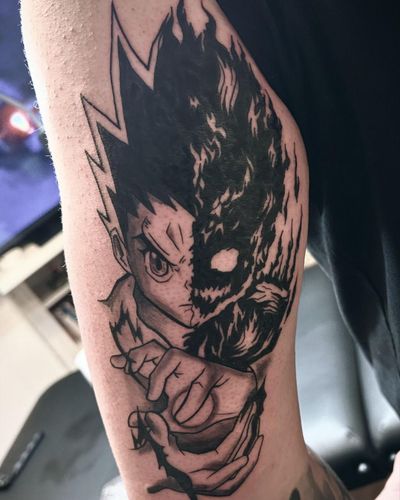 Get a stunning anime tattoo inspired by Hunter x Hunter at Epic Tattoos Guildford. Express your love for this iconic series with intricate designs.