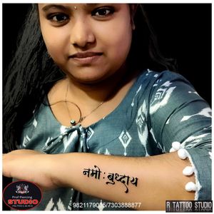 Namo Buddhaya Tattoo..#namobuddhaya #buddha #buddhist #wristtattoo #tattoo #tattoos #tattooed #tattooing #ink #inked #rtattoo #rtattoos #rtattoostudio #ghatkopar #ghatkoparwest #mumbai #india