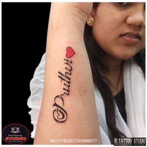 Pruthvi Name With Heartbeat Tattoo..#name #heartbeat #heart #nametattoo #santoshnametattoo #wristtattoo #love #tattoo #tattooed #tattooing #ink #inked #rtattoo #rtattoos #rtattoostudio #ghatkopar #ghatkoparwest #mumbai #india
