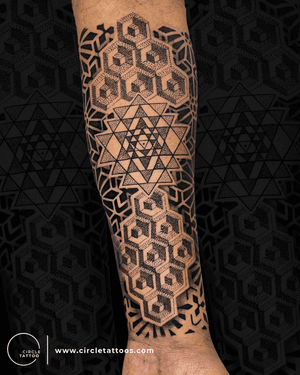 Geometry Tattoo done by Vishal Patil at Circle Tattoo Dadar 