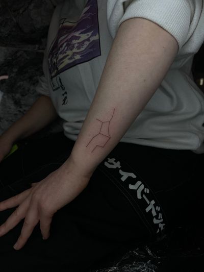 Virgo constellation tattoo, fine line constellation tattoo, fine line tattoo, zodiacal sign tattoo, delicate tattoo