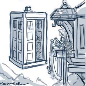 Inspiration Art - "You Comin', Blondie?" Tangled x Dr Who by Karen Hallion