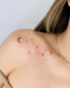 Io signature, custom constellation tattoo