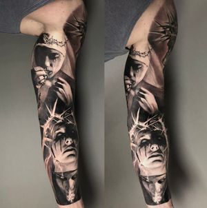 the other side of religion. dark concept sleeve