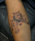 Aggressive Dog Tattoo