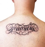 Familia Script Tattoo