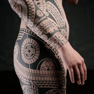 Polynesian tattoo by Dmitry Babakhin