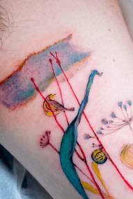 Bird and Floral
