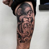 Odin work in progress. Ikonikinktattoos.com