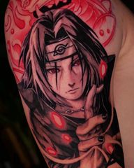 Itachi Uchiha👁️ 📍Based in West Kensington, London 📌Bookings are available. . Done at @labeltattoo Sponsored @inkdoctortattoo . . . . #itachi #uchihaitachi #uchiha #itachitattoo #naruto #animetattoo #animetattooartist #londontattoo