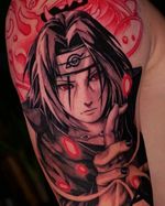 Itachi Uchiha👁️ 📍Based in West Kensington, London 📌Bookings are available. . Done at @labeltattoo Sponsored @inkdoctortattoo . . . . #itachi #uchihaitachi #uchiha #itachitattoo #naruto #animetattoo #animetattooartist #londontattoo