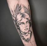 Slavic Lady #sketchwork #blackwork