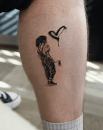 Figure Spraying a Heart