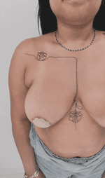 World and Flower Tattoo