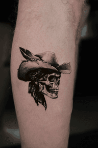 Cowboy Skull Tattoo
