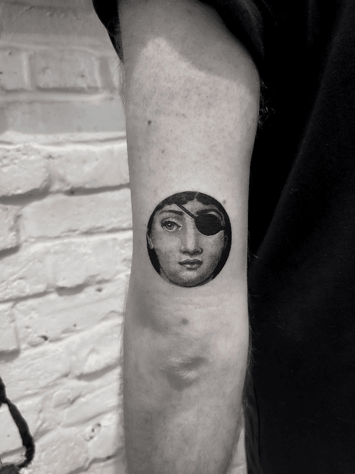 Woman with Eyepatch Portrait