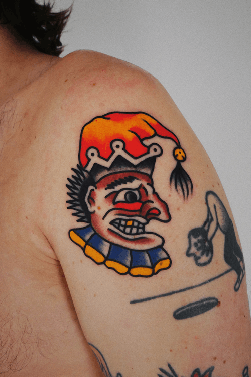 Jester Face Tattoo