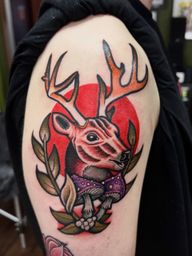 Dear mushroom berries 🍄🫐 addition to this nice collection A little piece inspired by the quiet beauty of nature. Tiny details, flowing lines, and organic shapes brought together as traditional tattoo . #tattoo #tattooflash #traditional #deartattoo #wood