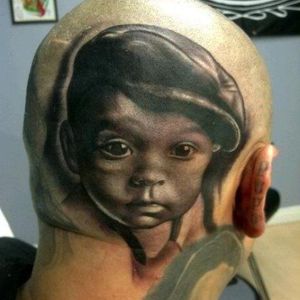 #portrait #blackandgrey #baby #child #head #TommyMontoya