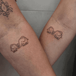 Mother and Baby Elephants