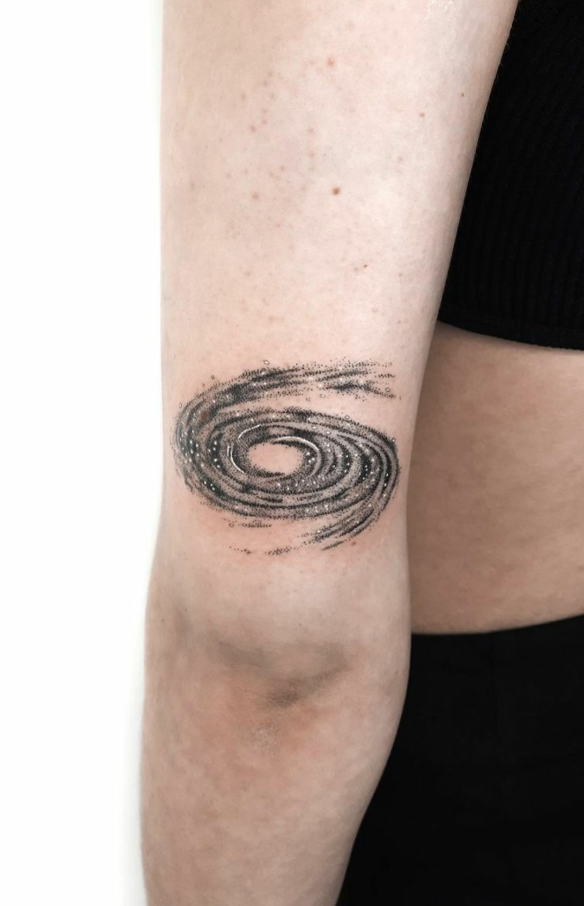 Black & White Galaxy Tattoo Ideas
