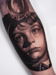 Child with Aviator Helmet