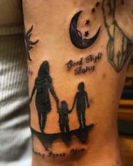 Memorial piece. Practice makes progress ?? . . . . . . . . #art #artistsoninstagram #tattoo #tattoos #tattooapprentice #tattooideas #tattooartist #tattooart #blackandgreytattoo #suntattoo #moontattoo