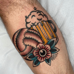 Beer and Volleyball Tattoo