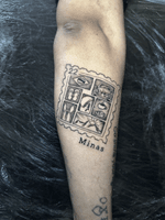 Postage Stamp Tattoo
