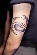 Abstract Interlocking Fish Tattoo