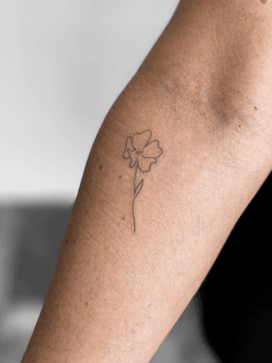 Floral tattoo style