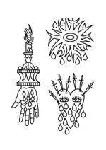 Occult Symbolic Flash Sheet